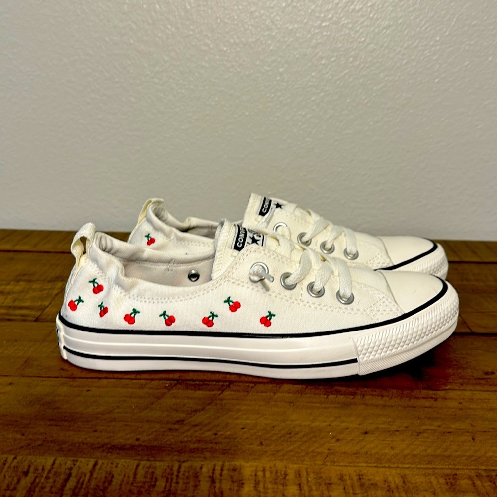 Converse Women's White Cherry Sneakers